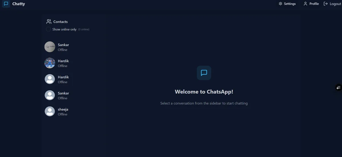 Chatty messaging app preview image